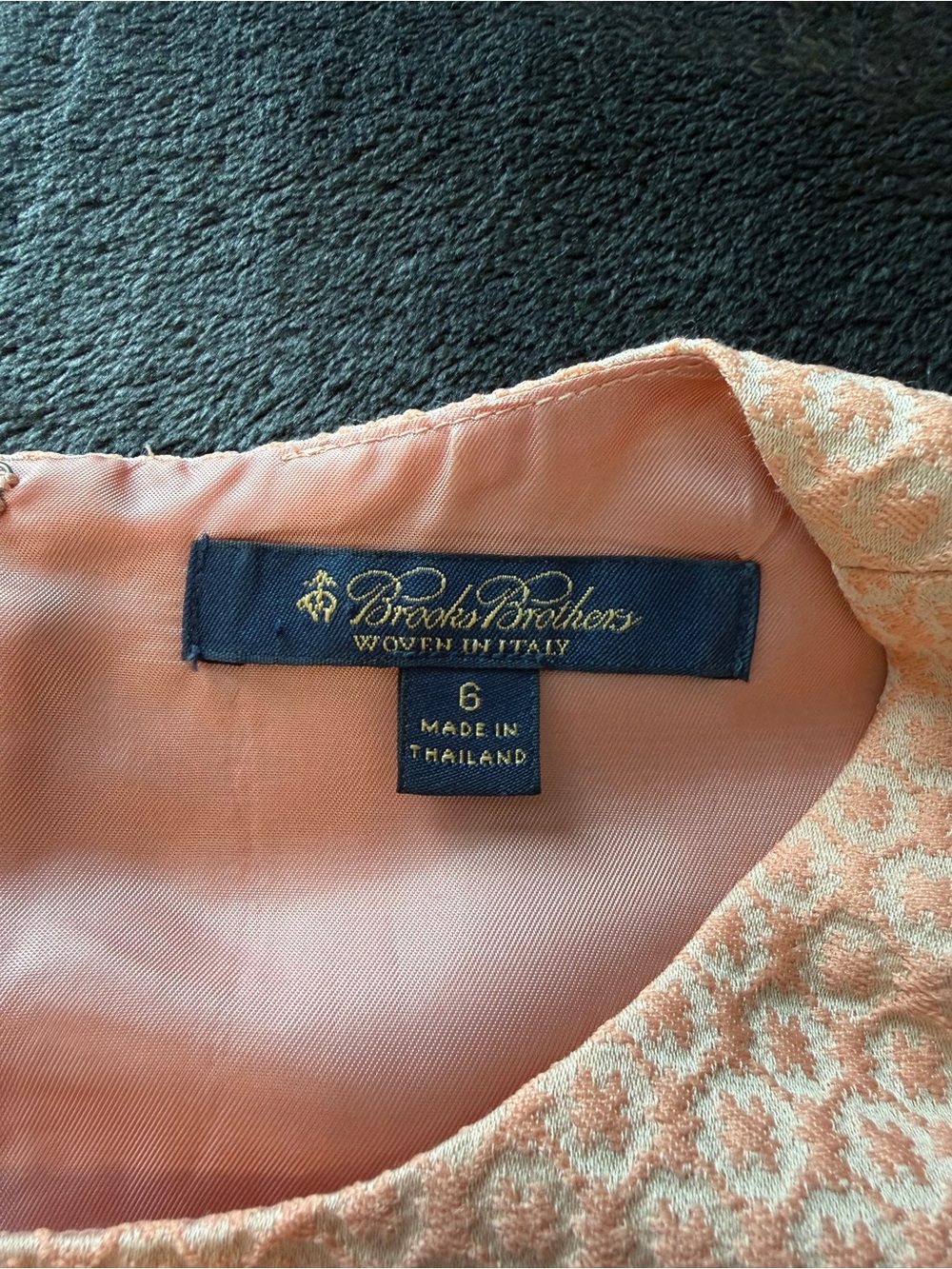Brooks Brothers Coastal Peach Sleeveless Sheath Dress - Picture 7 of 9